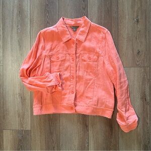 Tommy Bahamas Two Palms Linen Jacket XL